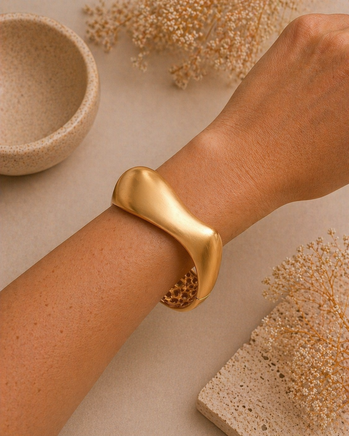 Bracelete Liso Acetinado