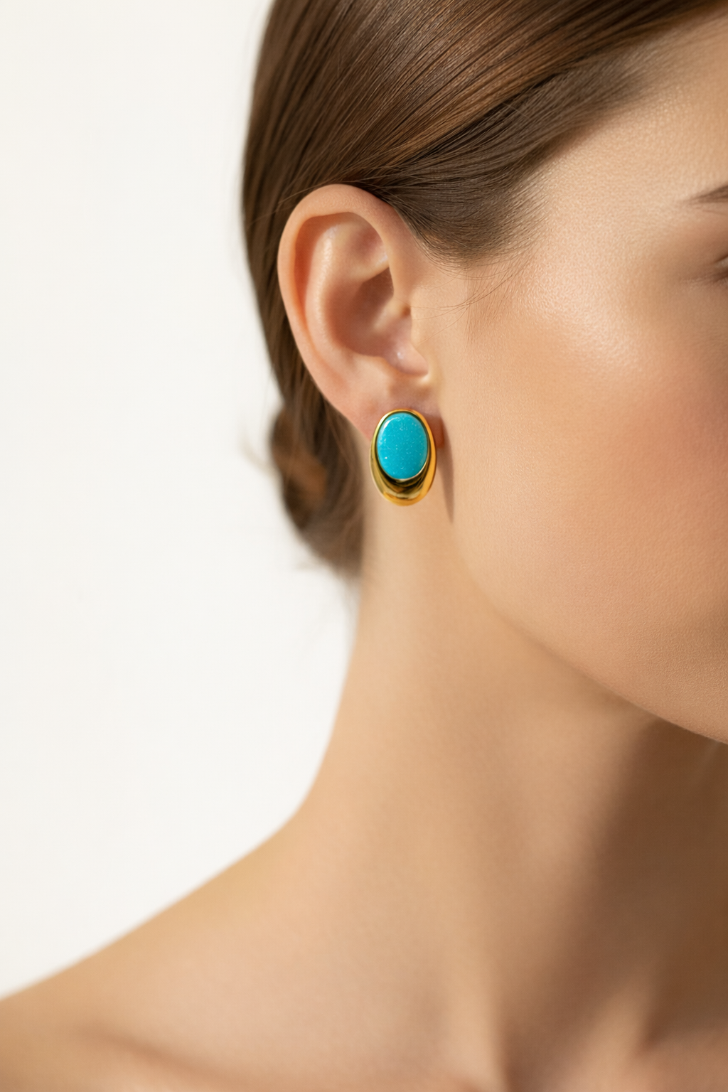 Brinco Oval Esmaltado