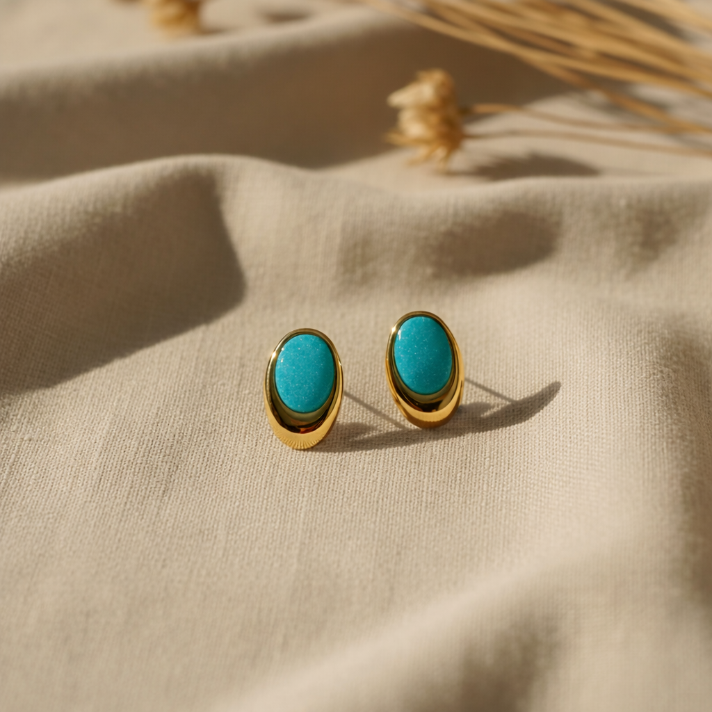 Brinco Oval Esmaltado
