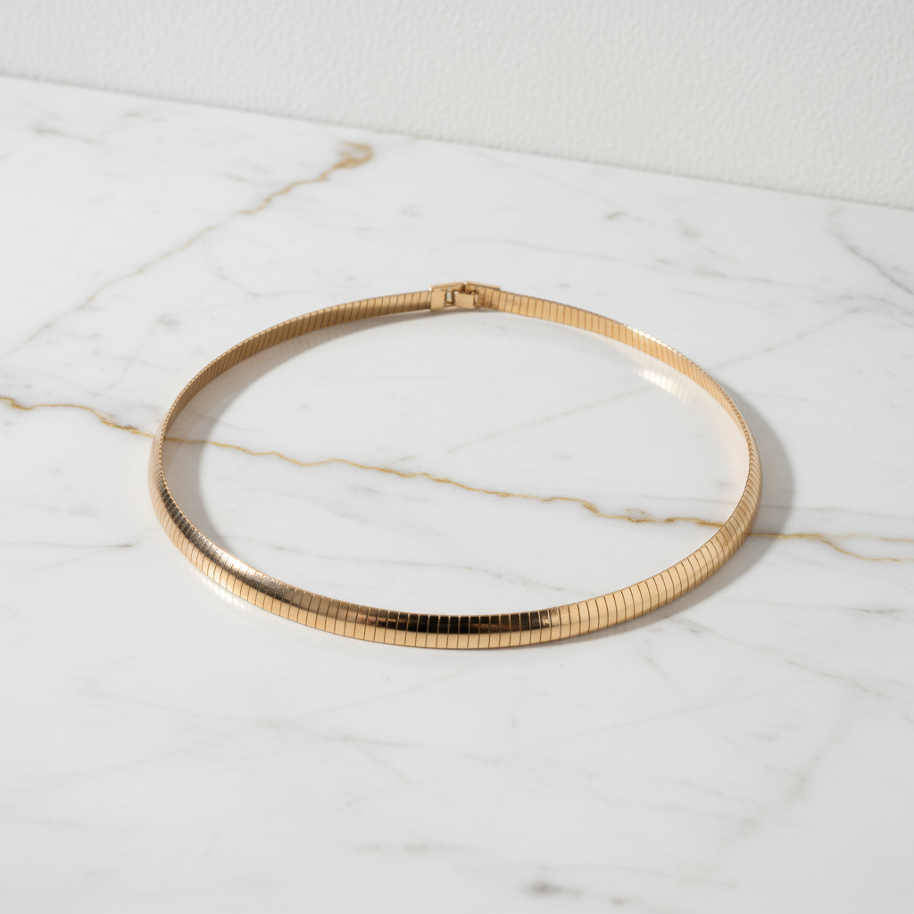 Colar Omega Mármore Premium
